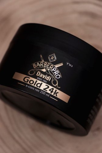 ווקס לשיער בצבע זהב למראה מבריק BarberPRO Hair Wax 24K Gold 250ml