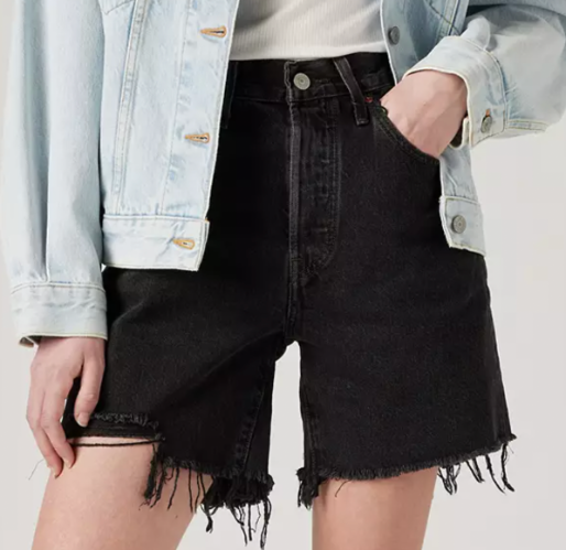 501® MID THIGH SHORTS - שחור