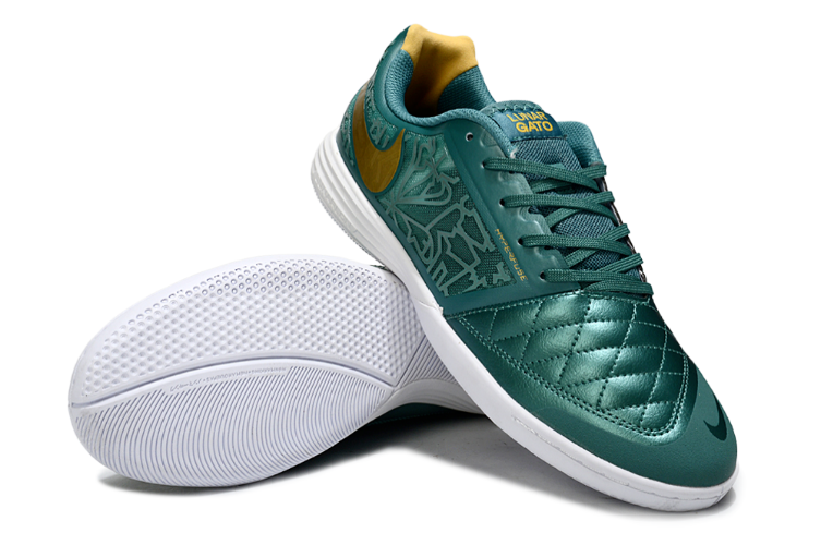נעלי כדורגל נמוכות נייק Nike Lunar Gato II ירוק-טורקיז