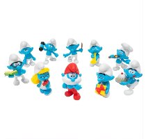 הדרדסים סט 10 דמויות חגיגות 40 שנה Jazwares The Smurfs set 10 Figures