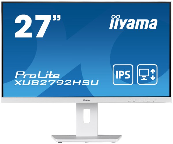 מסך מחשב IIYAMA 27" PROLITE FHD 4MS WITH SPEAKERS WHITE IPS