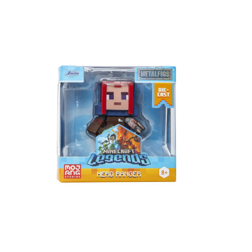 מיינקראפט - דמות ריינג'ר גיבור במארז - MINECRAFT LEGENDS JADA METALFIGS HERO RANGER