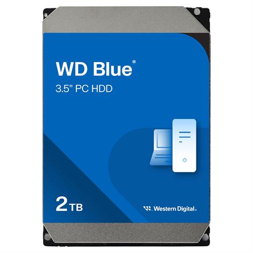 דיסק קשיח פנימי לנייח 3.5 Western Digital 2TB Blue 256MB 7200rpm