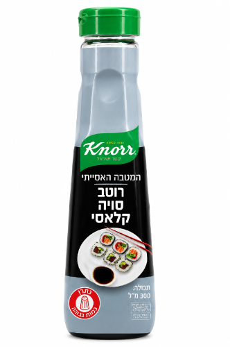 רוטב סויה קלאסי ללא גלוטן 300 מ"ל - קנור