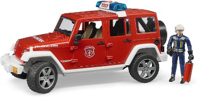 Bruder רכב חילוץ כיבוי אש  Jeep Rubicon