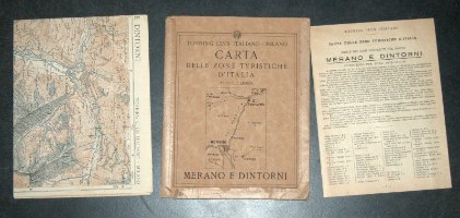 מפת דרכים איטליה מרנו דרום טירול שנות השלושים