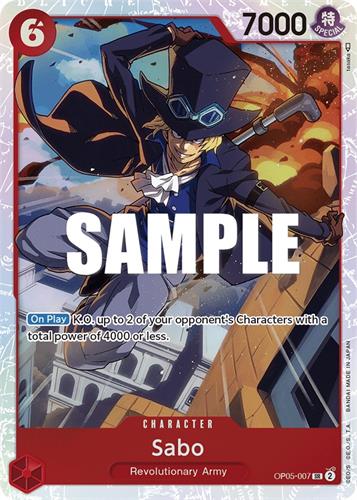 קלף בודד וואן פיס one piece - sabo - Awakening Fo The New Era - op05-007