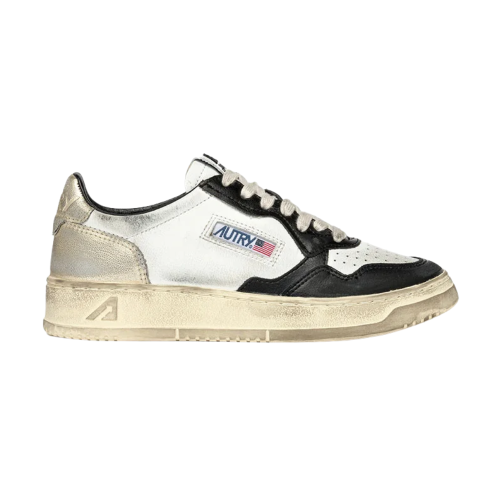 Autry Medalist Low Sneakers Black white Super Vintage