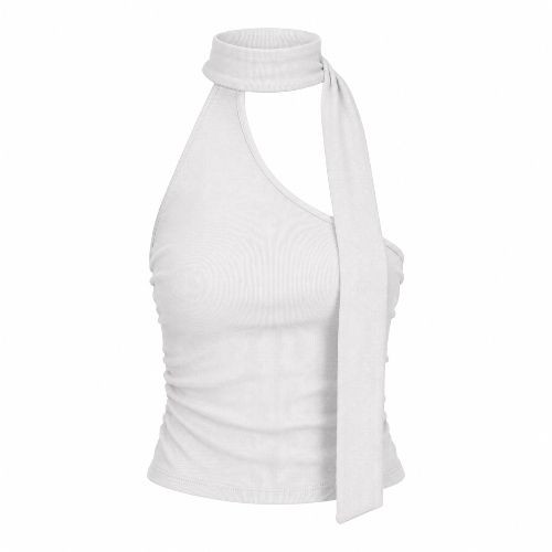 ONE SHOLDER TOP- ICE