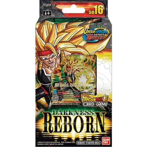 Dragon Ball TCG: SD16 Darkness Reborn Starter Deck קלפי דרגון בול מקוריים חבילת התחלה