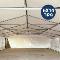 אוהל גדול למכירה במידה 6X14 משלוח חינם
