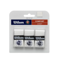 שלישיית גריפים Wilson x Roland-Garros Logo over grip - White and Navy