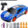 דגם 9 - צבע כחול - מכונית דריפט על שלט Drift נטענת וזריזה