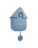 שעון קיר קוקייה מודרני - מטוטלת כחול פטרול