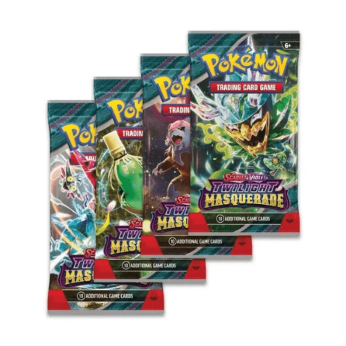 Pokemon TCG:Scarlet & Violet 6 Twilight Masquerade Booster Pack קלפי פוקימון מקוריים חבילת בוסטר