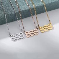 Angel number necklace -  קמע למזל טוב וזוהר רוחני
