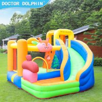 מתקן קפיצה מתנפח לחצר עם מגלשה D72050 מבית Doctor Dolphin