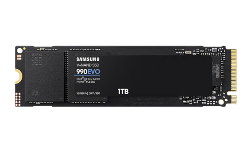 דיסק פנימי Samsung 990 EVO 1TB PCIE4.0X4/5.0X2 NVME gen 4/5
