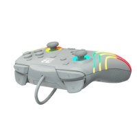 בקר גיימינג חוטי צבע אפור עבור Turtle Beach Afterglow™ Wave Wired Controller Nintendo Switch 2 – בקר אפור עם תאורת RGB