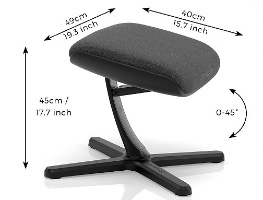 הדום רגליים Noblechairs Footrest V2.0 TX – מידות ‎49×39×23 ס״מ, צבע Anthracite