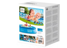 בריכה עגולה בהקמה מהירה בעלת שפה מתנפחת | 244X61 סמ| מקט 28106 | INTEX | קפיץ קפוץ