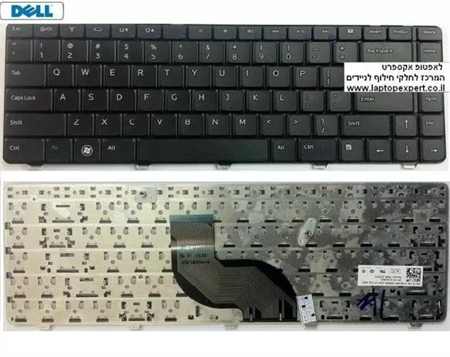 החלפת מקלדת למחשב נייד דל DELL INSPIRON 14V / 14R / N4010 / N4020 Laptop Keyboard 01R28D , NSK-DJD0U , 0JRH7K