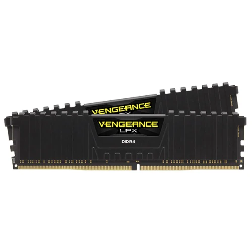 זכרון למחשב Corsair VENGEANCE LPX 16GB (2 x 8GB) DDR4 DRAM 3200MHz C16 Memory Kit - Black
