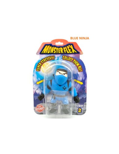 דמות גמישה נינג'ה כחול 15 ס"מ - מסדרת Monster Flex