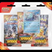 קלפי פוקימון 3 חבילות בוסטר Pokémon Scarlet & Violet SV08 Surging Sparks 3-pack Blister