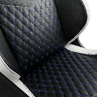 כיסא גיימינג Noblechairs EPIC עם עיצוב מודרני בצבע שחור וכחול