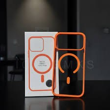 כיסוי שקוף מגנטי Clear Case Magnetic בצבע Cosmic Orange ל‑iPhone 17 Pro Max