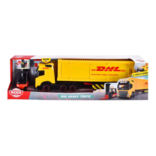 משאית DHL + מלגזה + אביזרים - Dickie Toys