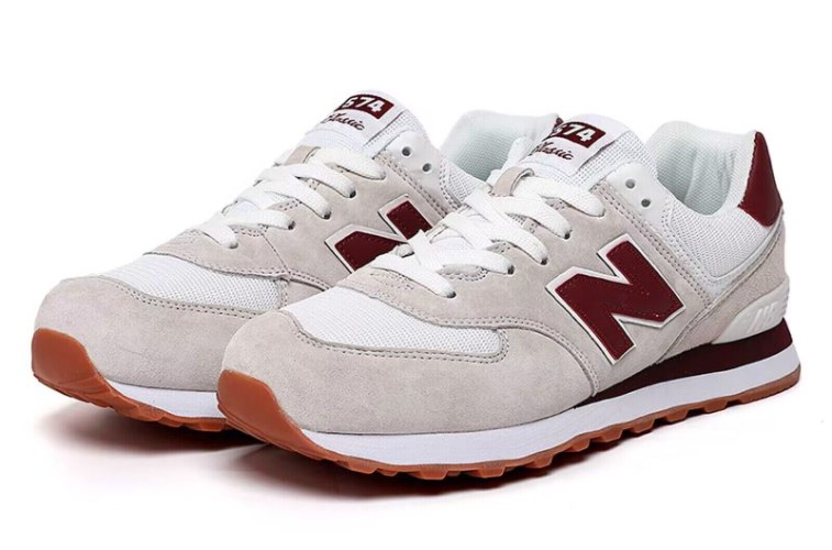 נעלי ניו בלאנס New Balance 574 אפור בורדו