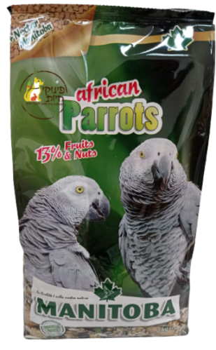 תערובת לתוכים אפריקאים 2 ק''ג מניטובה African Parrots MANITOBA