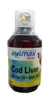 אבימקס שמן כבד דגים 250 מ"ל –AVIMAX Cod Liver Oil
