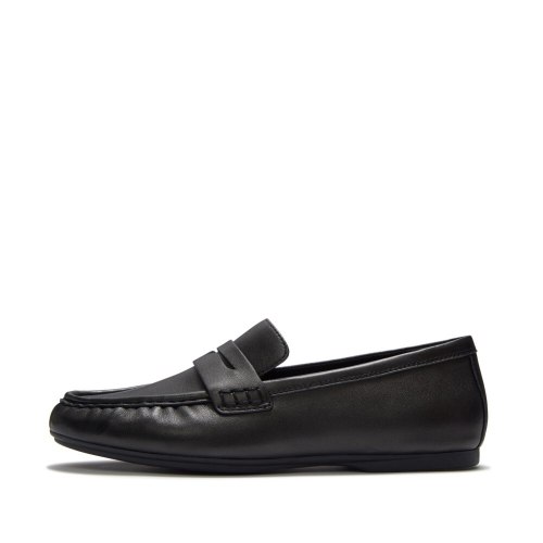 דליקטו סופט לופר עור שחור  FITFLOP Delicato Soft Loafer פיטפלופ