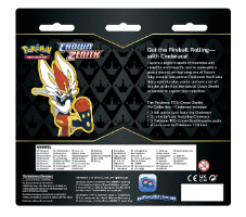 Pokemon TCG: Crown Zenith Cinderance Pin Blister Pack קלפי פוקימון TCG מקוריים בליסטר קראון זנית'