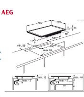 כיריים אינדוקציה MaxiSense® Plus Pro דגם IAE84851FB אאג AEG