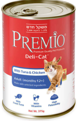 פרמיו דליקט עוף וטונה 375 גרם