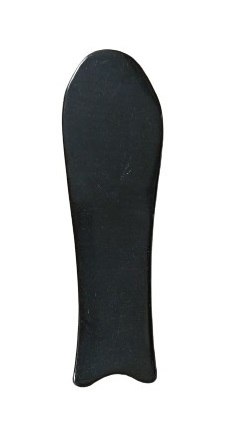 גוואשה בצורת דג צבע שחור - כלי עיסוי פנים מפלסטיק 12x3.5 ס"מ