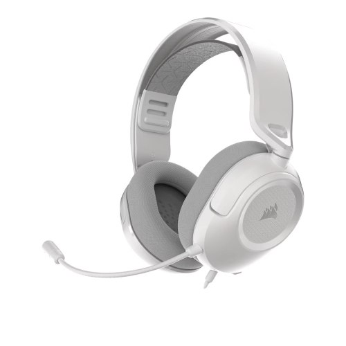 אוזניות גיימינג חוטיות קורסייר Corsair HS35 V3 עם דרייברים 50 מ"מ בצבע לבן