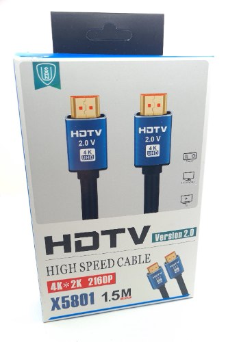 כבל 1.5 מטר HDMI מוזהב תומך 4K