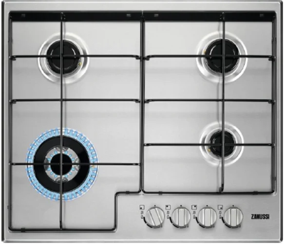 כיריים גז 4 להבות מבית זנוסי ZGH65424XS נירוסטה ZANUSSI