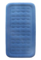 מזרן מתנפח עבה ליחיד כולל משאבה צבע כחול Glamp GTSAB46 – מבט עליון על מזרן כחול עם טקסטורת גלים