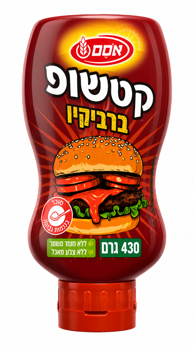 קטשופ ברביקיו 420 גרם - אסם