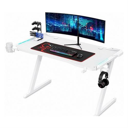 שולחן גיימינג Optimus Lite כולל תאורת RGB בצבע לבן אורך 120