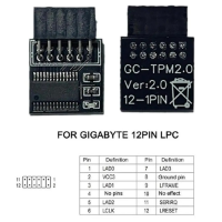TPM 2.0 Module GIGABYTE 12 PIN LPC