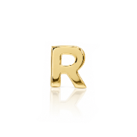 אות R באנגלית מזהב