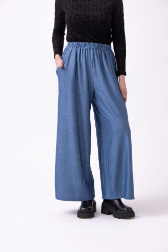 מכנסי MEDO - ג'רזי צבע ג'ינס
