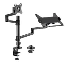 זרוע שולחנית כפולה Lumi LDT72-C024ML ללפטופ ומסך "32-"17